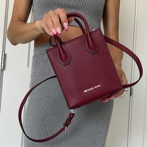 Mercer Mulberry Extra-Small Pebbled Leather Crossbody Bag